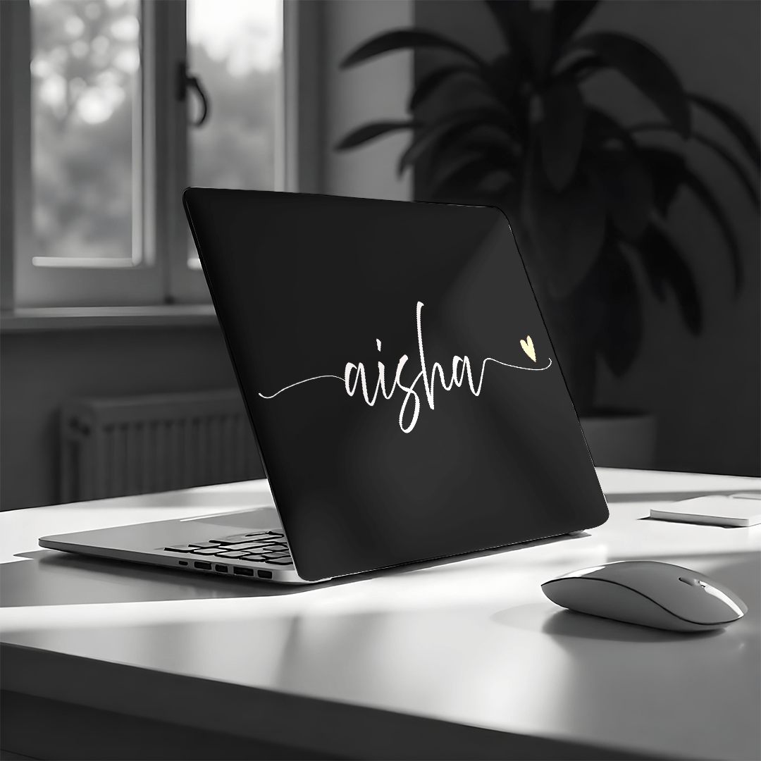 L314 Midnight Elegance Name Laptop Skin - BREACHIT