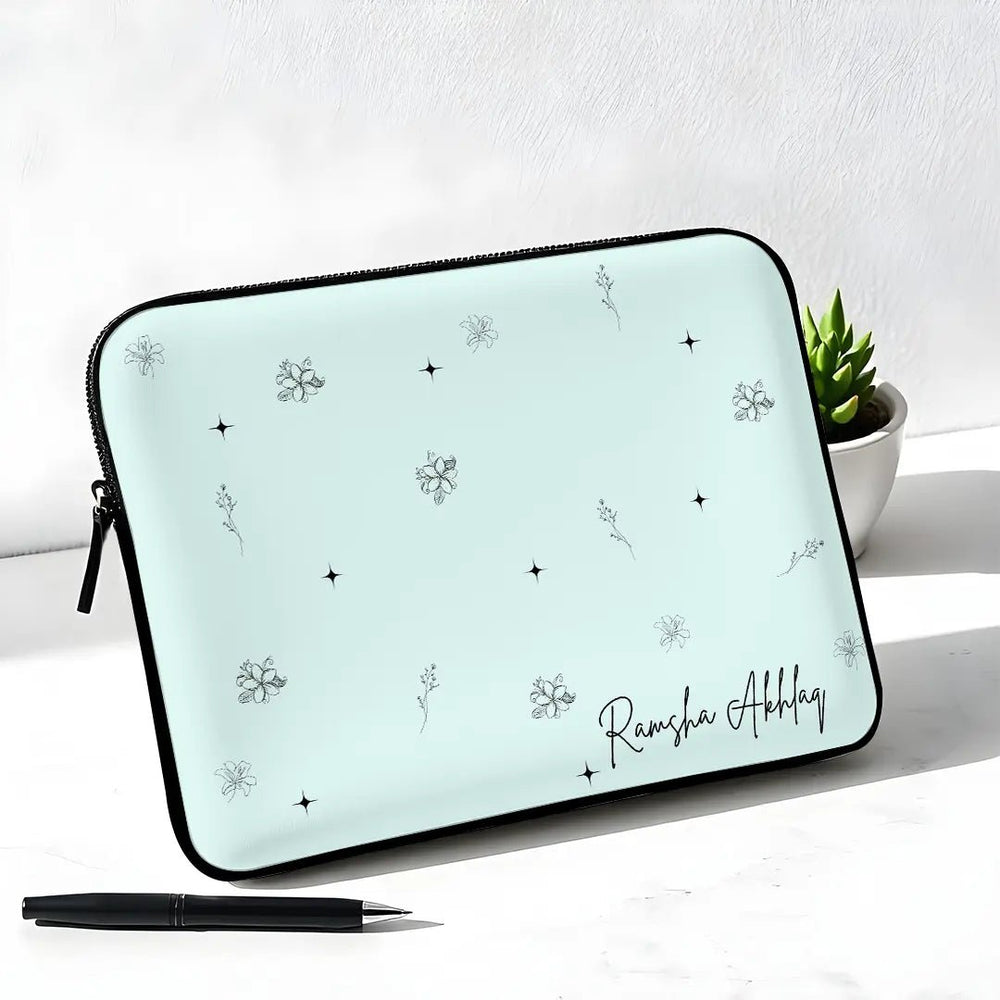 L316 Sky Bloom Name Laptop Sleeve - BREACHIT