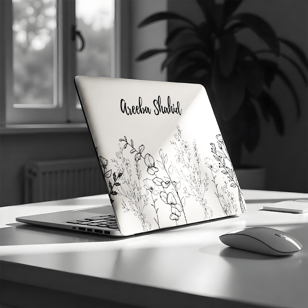 L319 Botanic Grace Name Laptop Skin - BREACHIT