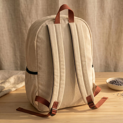 Lavender Bloom Embroidered Backpack - BREACHIT