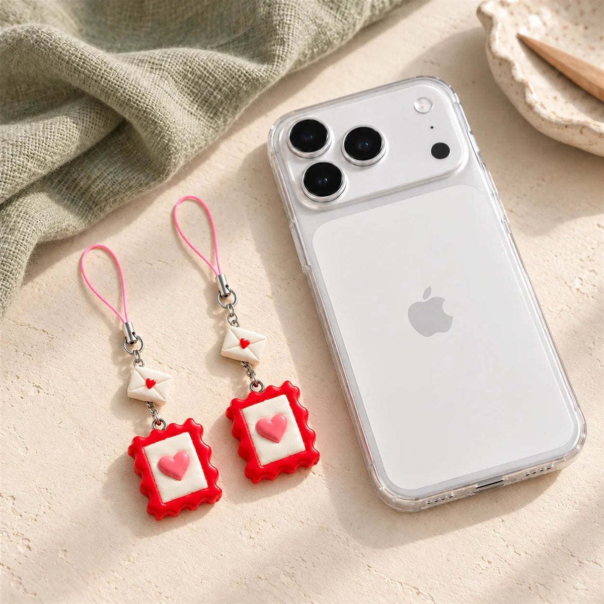 Love Notes - Handmade Clay Phone Charm - BREACHIT