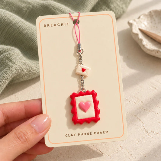 Love Notes - Handmade Clay Phone Charm - BREACHIT