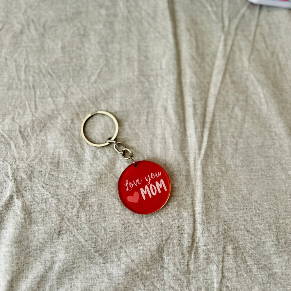 Love You Mom Keychain - BREACHIT