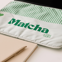 Matcha Muse Embroided Laptop Sleeve - BREACHIT