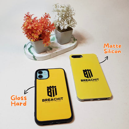 MC015 Orange Name Customized Mobile Case - BREACHIT