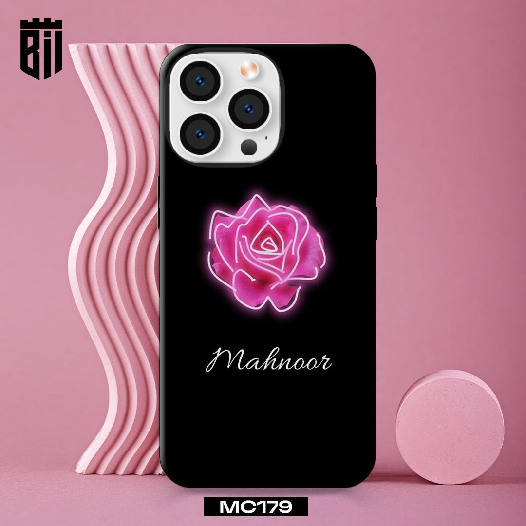 MC179 Flower Pink Name Design Mobile Case - BREACHIT