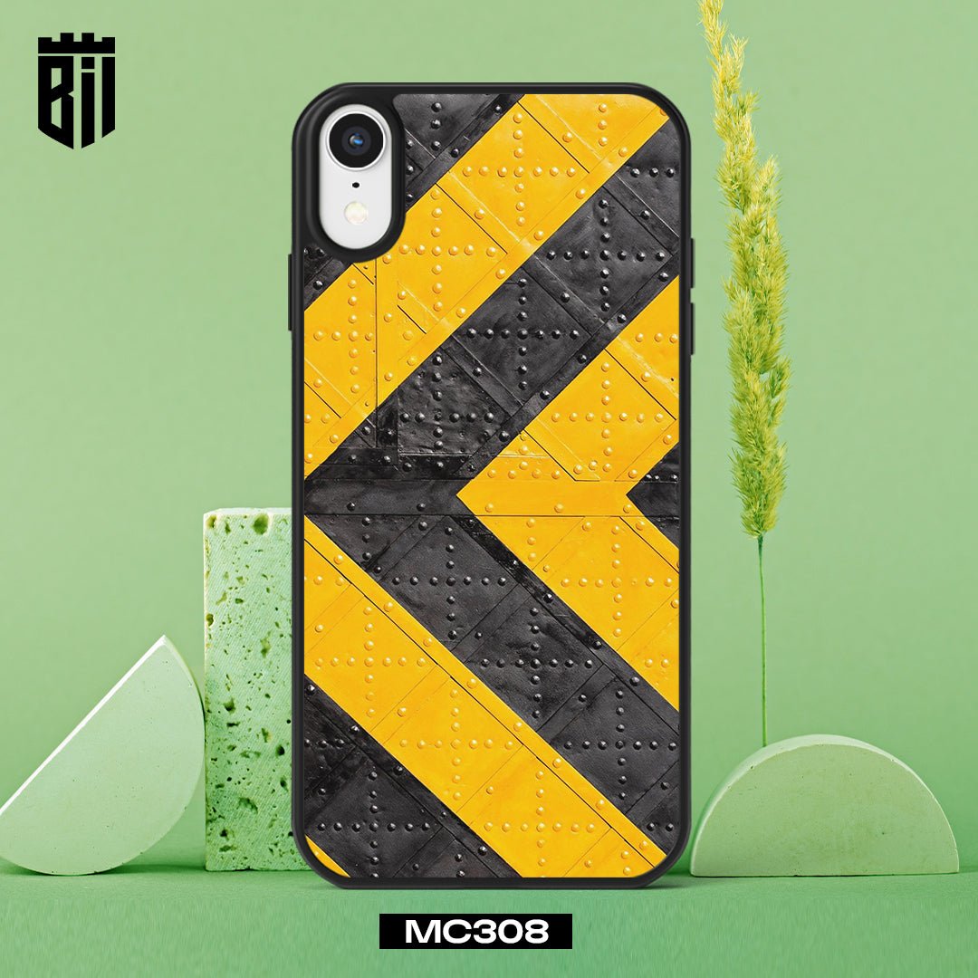 MC308 Yellow Black Pattern Mobile Case - BREACHIT