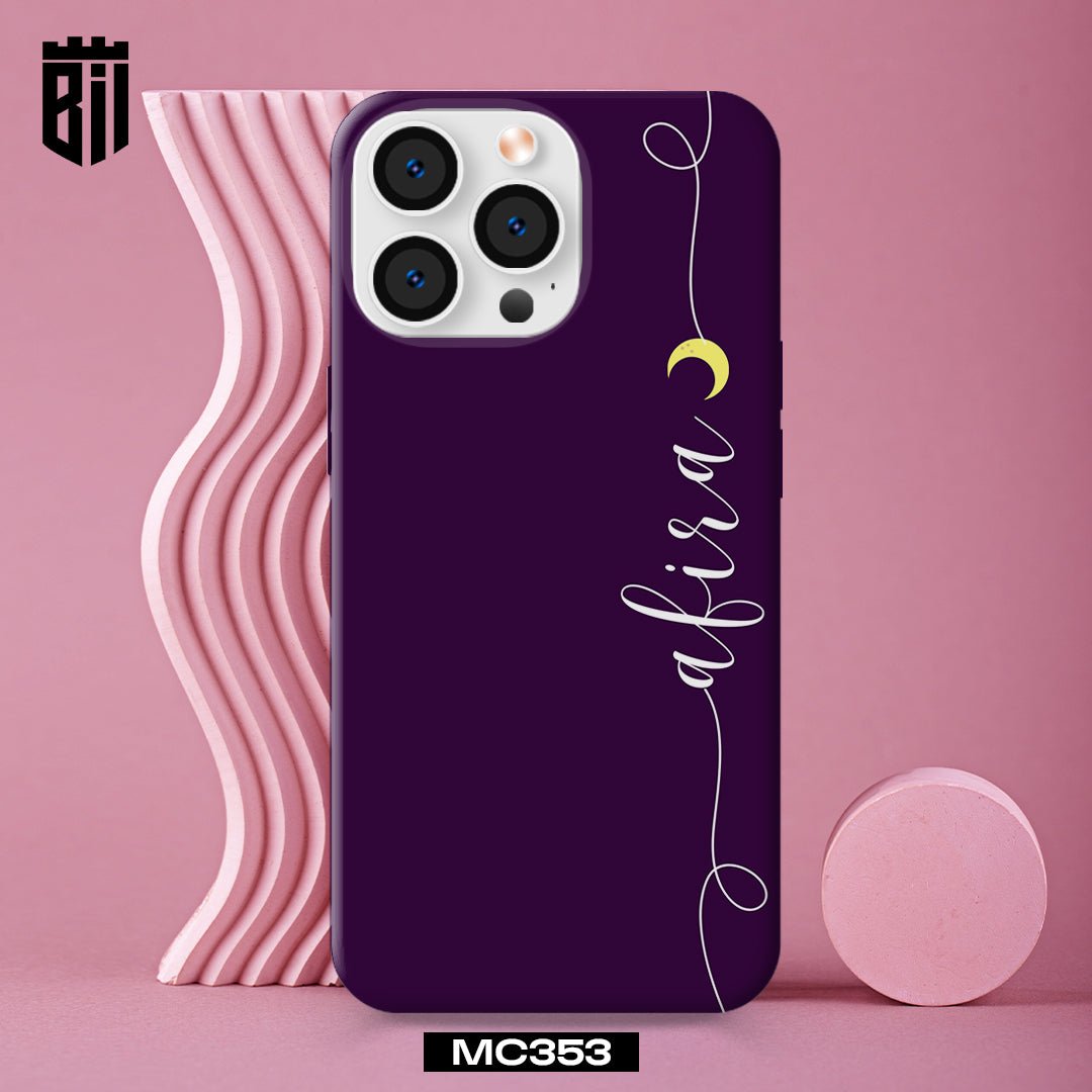 MC353 Purple Name Design Mobile Case - BREACHIT