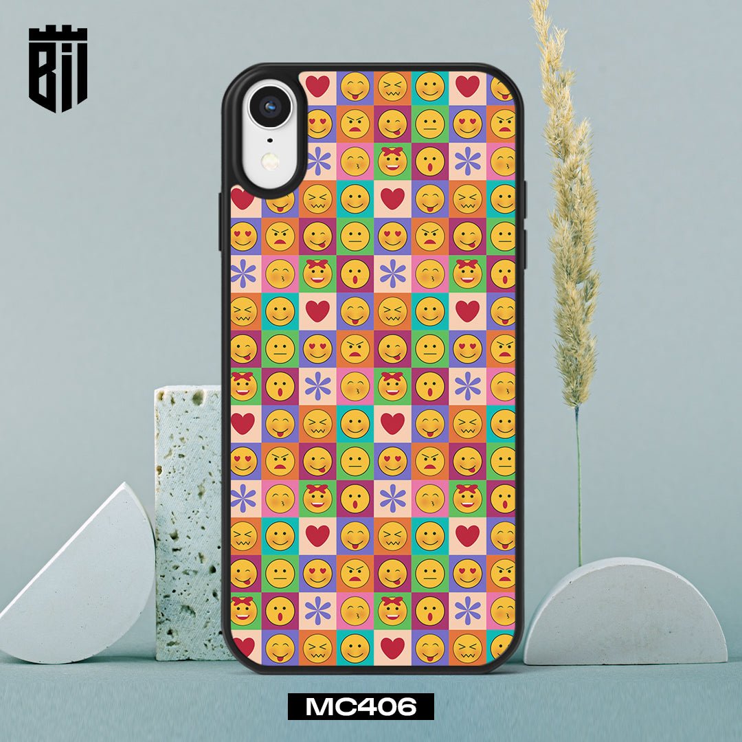 MC406 Multiple Emojis Design Mobile Case - BREACHIT