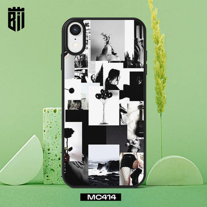 MC414 Black Aesthetic Collage Design Mobile Case - BREACHIT