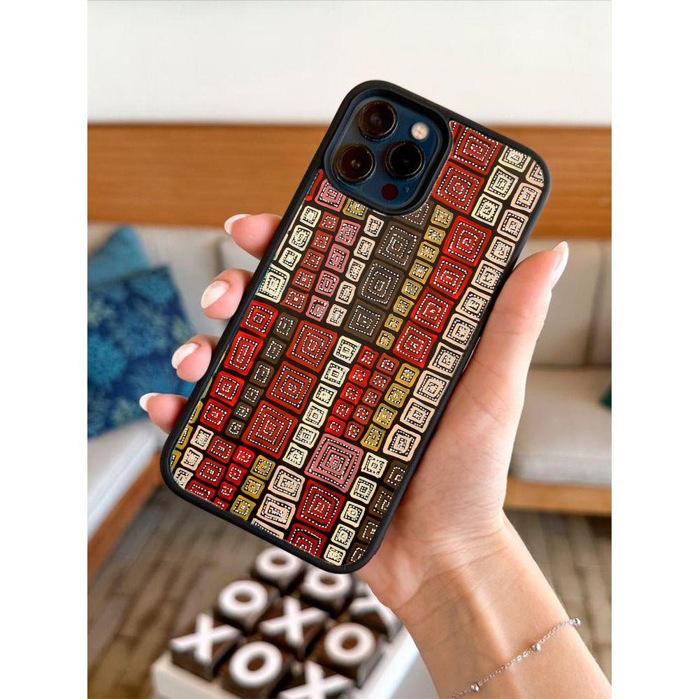 MC486 Red Marble Design Mobile Case - BREACHIT