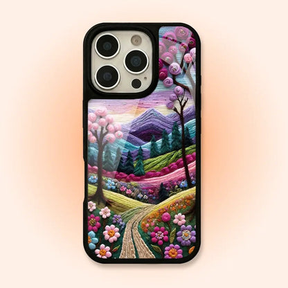 MC494 Pink Garden Design Mobile Case - BREACHIT