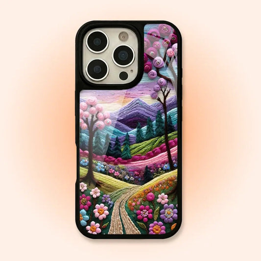 MC494 Pink Garden Design Mobile Case - BREACHIT