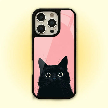 MC499 Black Cat White Pookie Design Mobile Case - BREACHIT