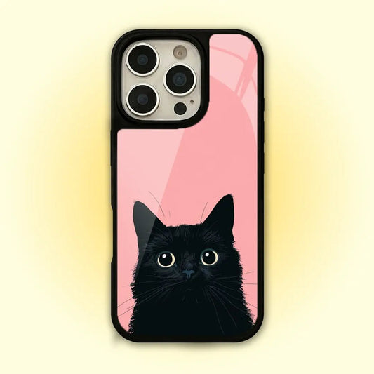 MC499 Black Cat White Pookie Design Mobile Case - BREACHIT