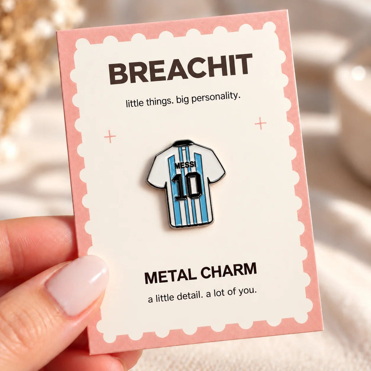 Messi 10 - Adhesive Metal Charm - BREACHIT