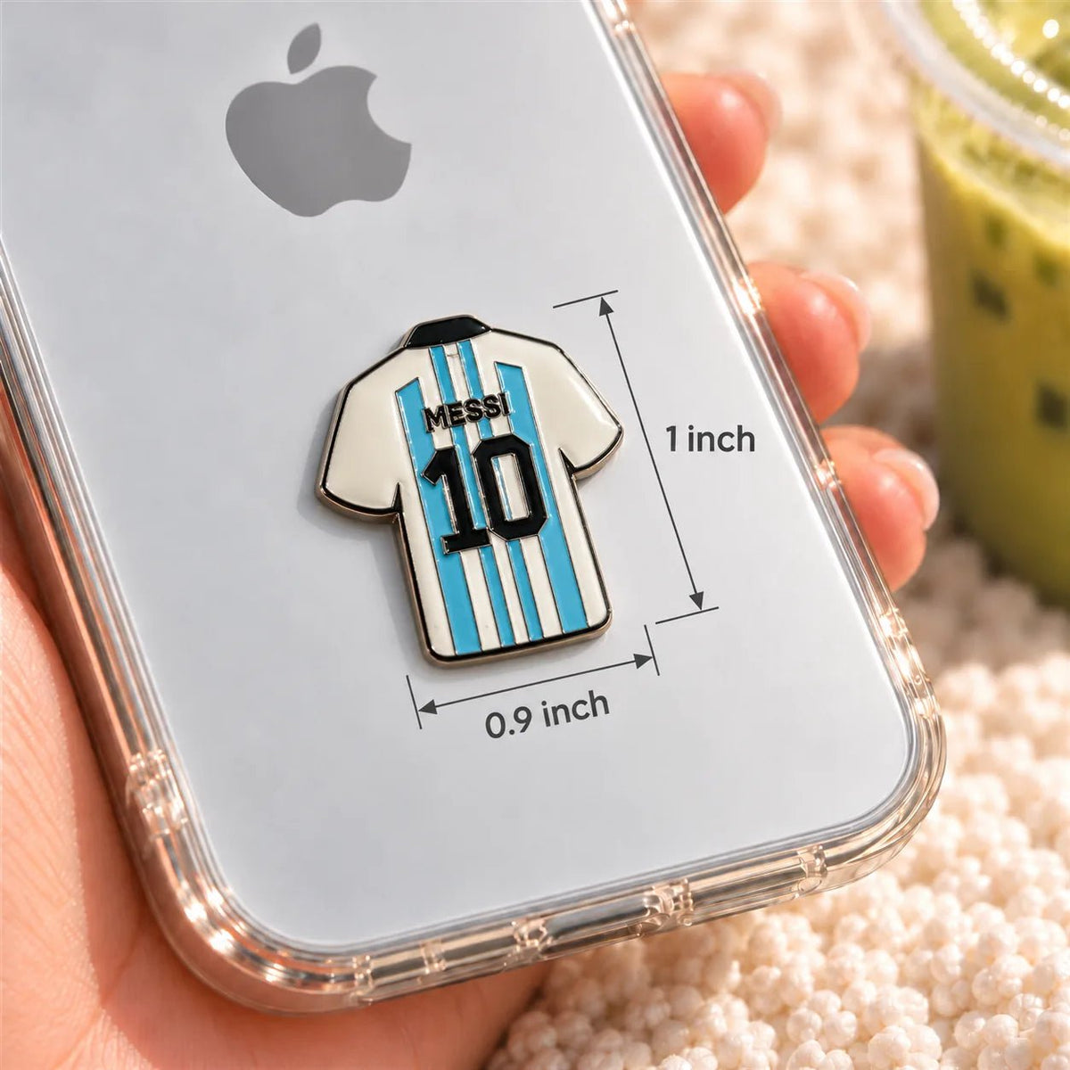 Messi 10 - Adhesive Metal Charm - BREACHIT