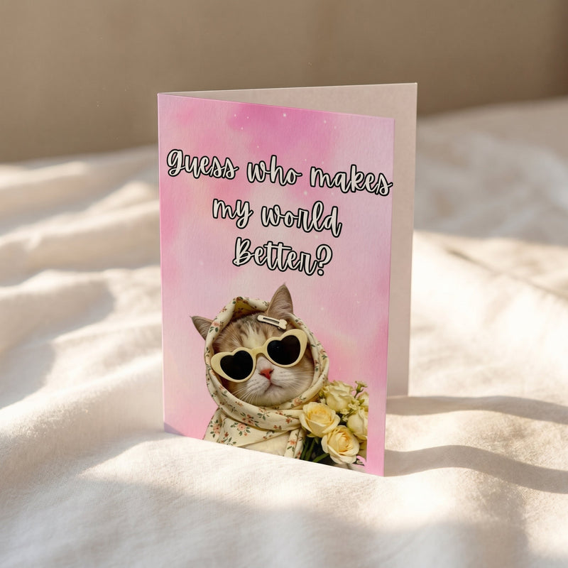 My World - Mirror Greeting Card - BREACHIT