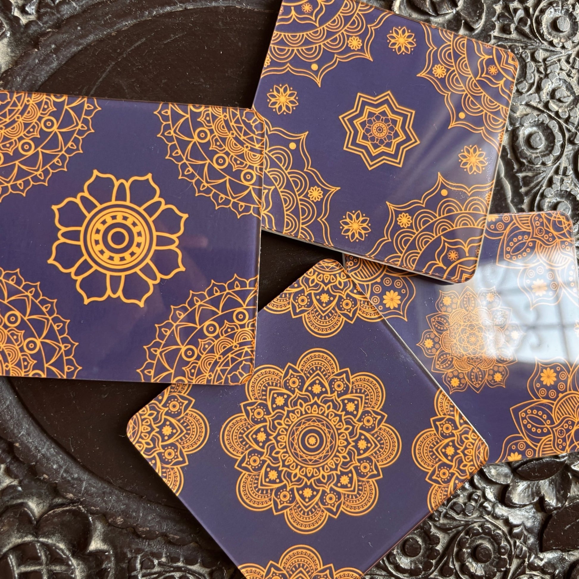 Mystic Gold Tea Coasters Set - BREACHIT