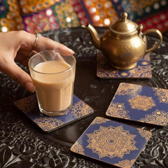 Mystic Gold Tea Coasters Set - BREACHIT