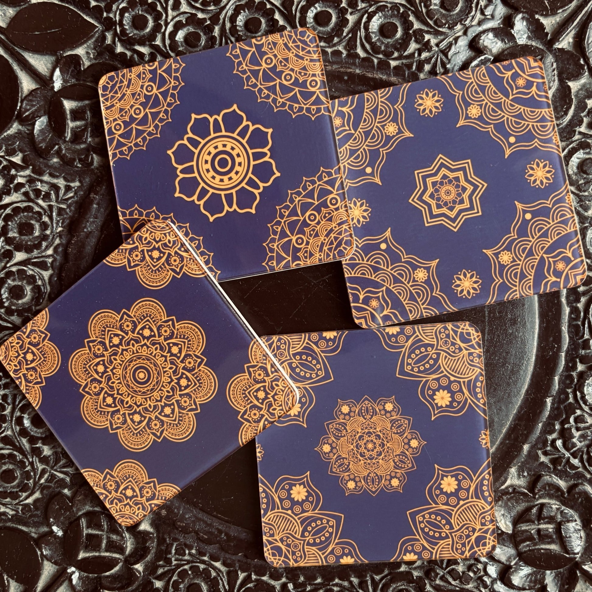 Mystic Gold Tea Coasters Set - BREACHIT