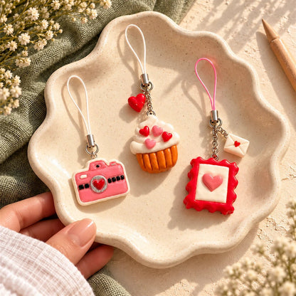 Pack of 5 - Handmade Clay Phone Charms - BREACHIT