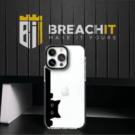 PC001 Cat Acrylic Black Border Mobile Case - BREACHIT