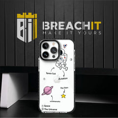 PC005 Space Things Acrylic Black Border Mobile Case - BREACHIT