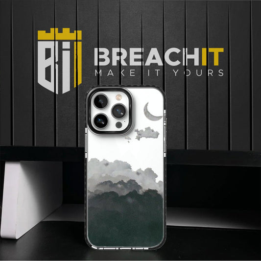 PC009 Black Weather Acrylic Black Border Mobile Case - BREACHIT