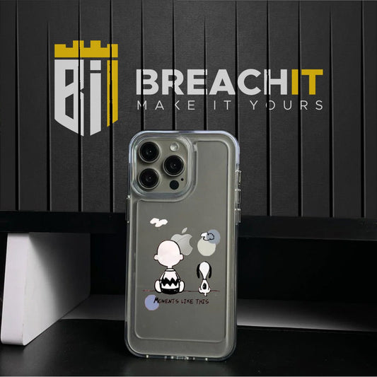PC010 Dog and Me Acrylic Black Border Mobile Case - BREACHIT