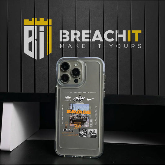 PC014 Savage Acrylic Black Border Mobile Case - BREACHIT