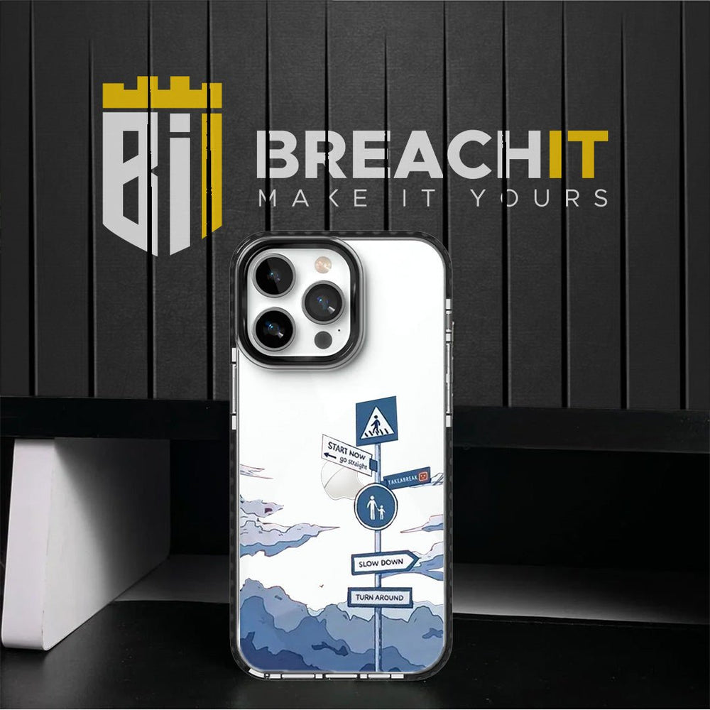 PC016 Start Now Acrylic Black Border Mobile Case - BREACHIT
