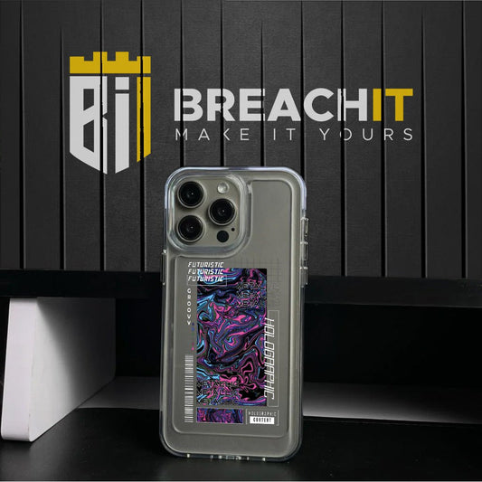 PC024 Futuristic Acrylic Black Border Mobile Case - BREACHIT