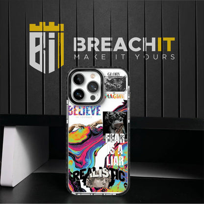 PC025 Belive Acrylic Black Border Mobile Case - BREACHIT
