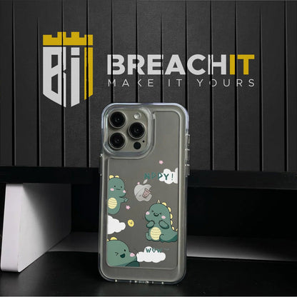 PC029 Mini Dragon Acrylic Black Border Mobile Case - BREACHIT