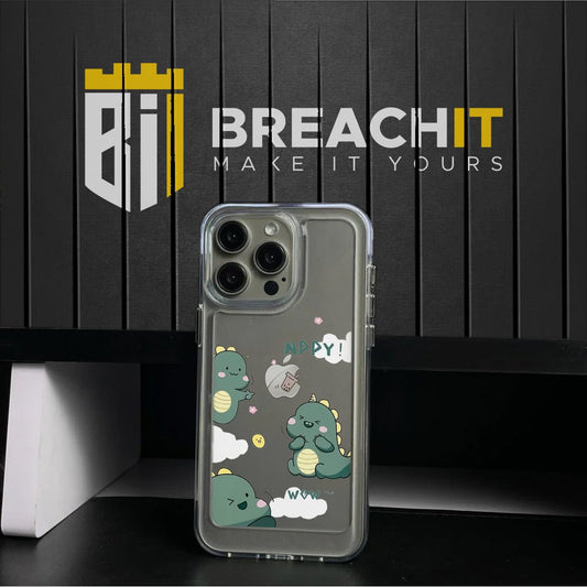 PC029 Mini Dragon Acrylic Black Border Mobile Case - BREACHIT