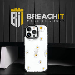 PC032 Flowers Acrylic Black Border Mobile Case - BREACHIT