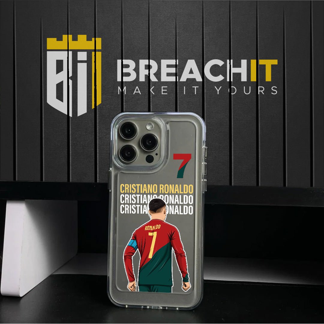 PC033 Ronaldo Acrylic Black Border Mobile Case - BREACHIT