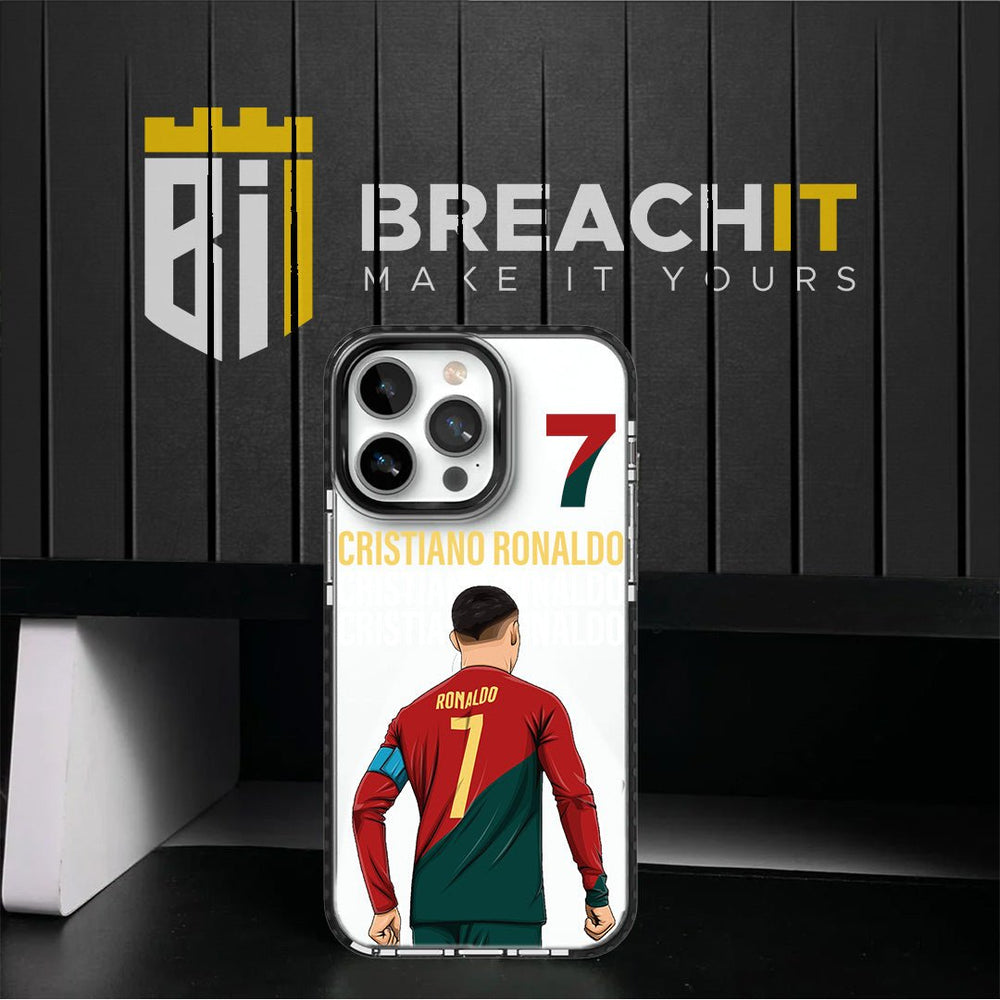 PC033 Ronaldo Acrylic Black Border Mobile Case - BREACHIT