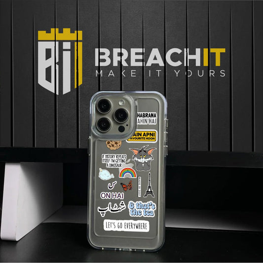 PC038 Ghabrana nahi hai Acrylic Black Border Mobile Case - BREACHIT