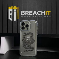 PC041 snake Acrylic Black Border Mobile Case - BREACHIT