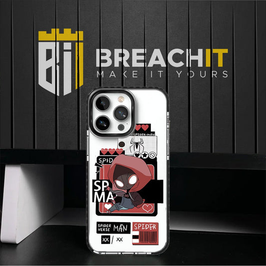 PC042 Spider Man Acrylic Black Border Mobile Case - BREACHIT