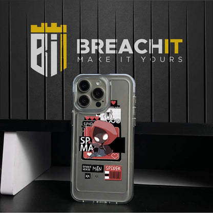 PC042 Spider Man Acrylic Black Border Mobile Case - BREACHIT