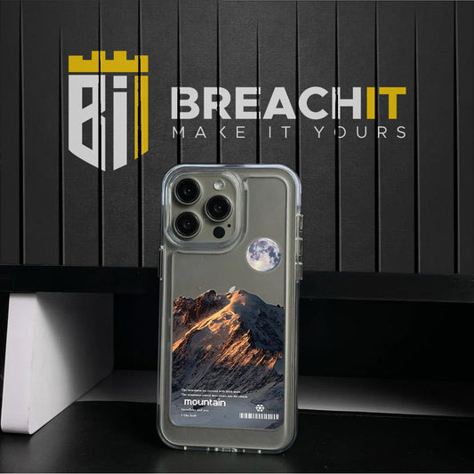 PC044 Mountain Acrylic Black Border Mobile Case - BREACHIT