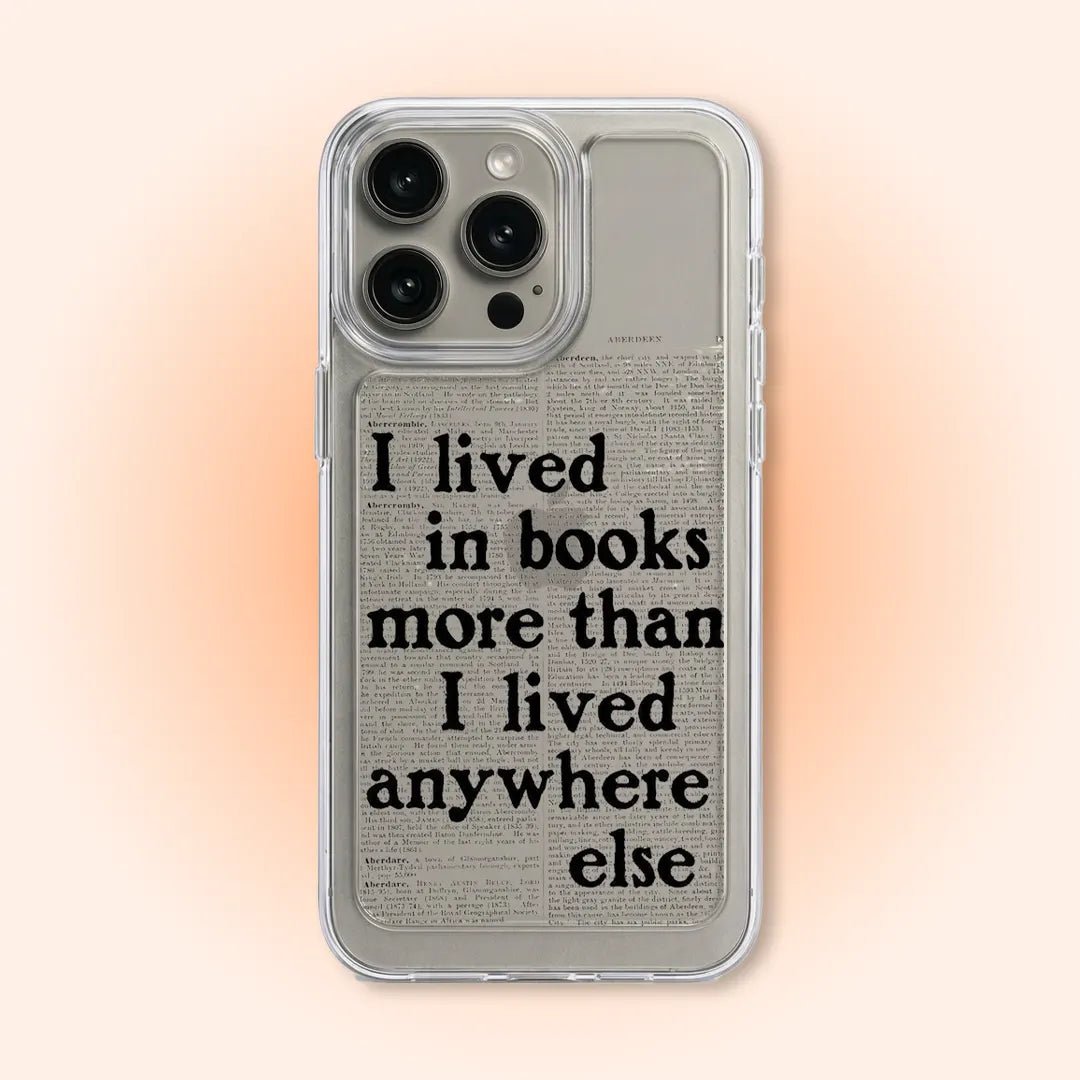 PC046 Book Lover Acrylic Black Border Mobile Case - BREACHIT