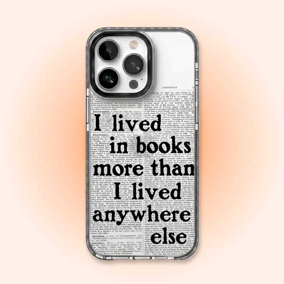PC046 Book Lover Acrylic Black Border Mobile Case - BREACHIT