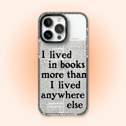 PC046 Book Lover Acrylic Black Border Mobile Case - BREACHIT