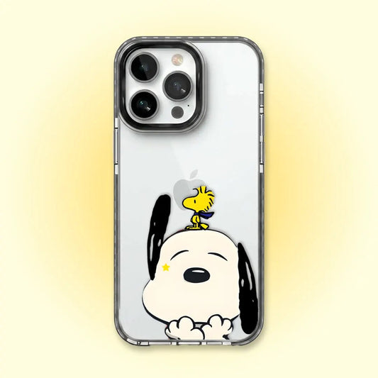 PC047 Snoopy Days Acrylic Black Border Mobile Case - BREACHIT