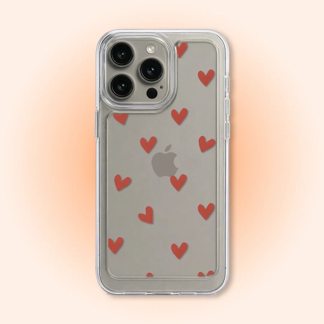 PC050 Heart Doodle Acrylic Black Border Mobile Case - BREACHIT