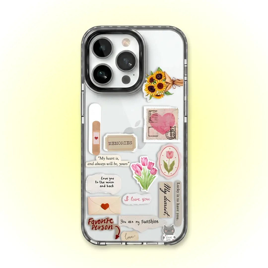 PC051 Sticker Bomb Acrylic Black Border Mobile Case - BREACHIT